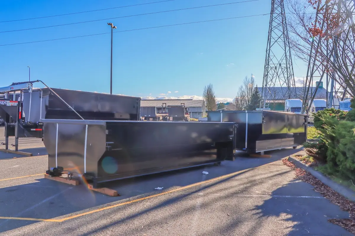 Roll-off dumpster ready for waste disposal at job site for Residential Dumpster Rental in Hagerstown